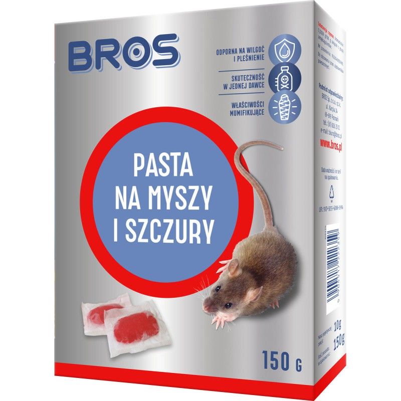 Pasta na myszy i szczury 150g BROS