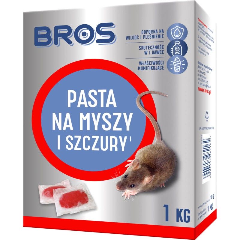 Pasta na myszy i szczury 1kg BROS