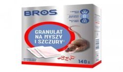 Granulat na myszy i szczury 12szt x 140g BROS